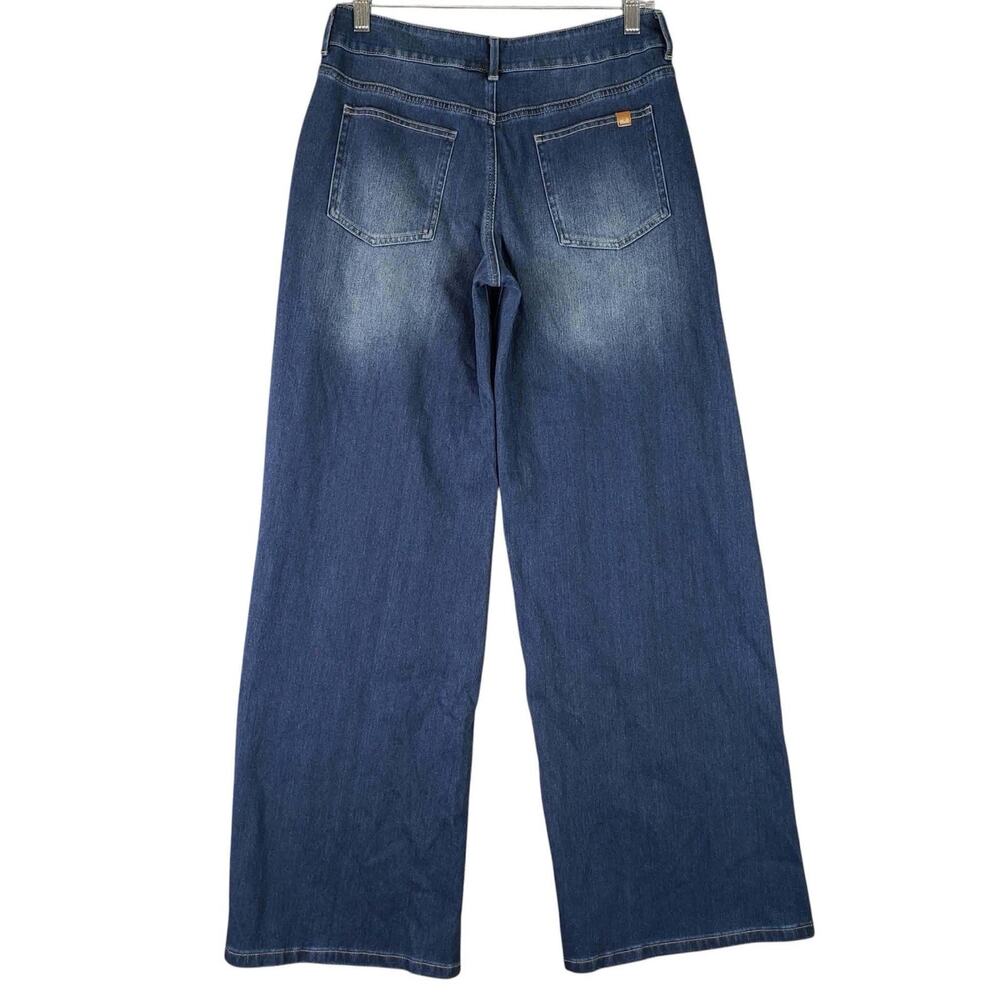 Halara Flex Asymmetric Low Rise Wide Leg Casual Jeans Womens Size Small Tall New - Picture 3 of 10